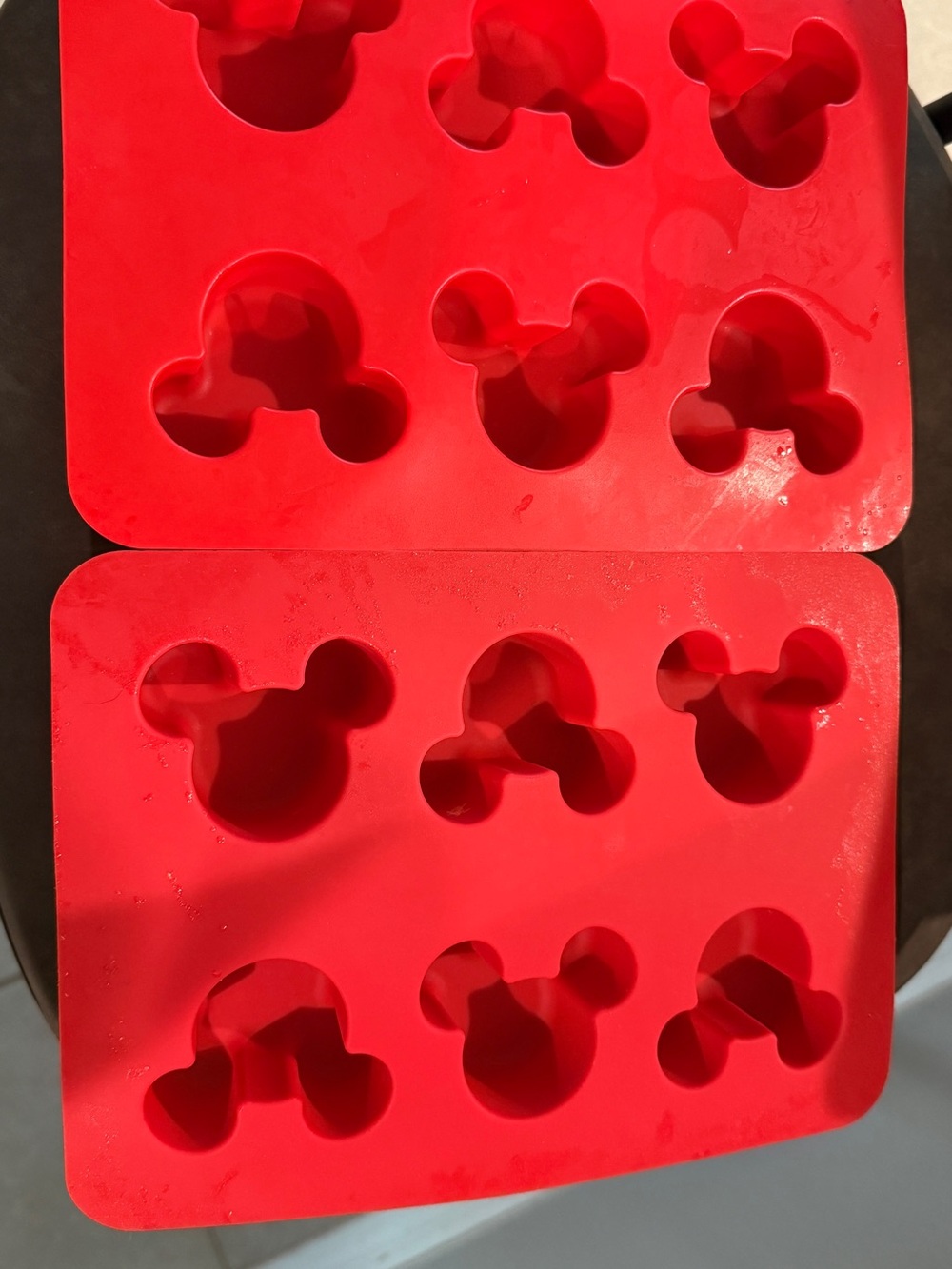 Red Disney Silicone Mickey-Shaped Mold